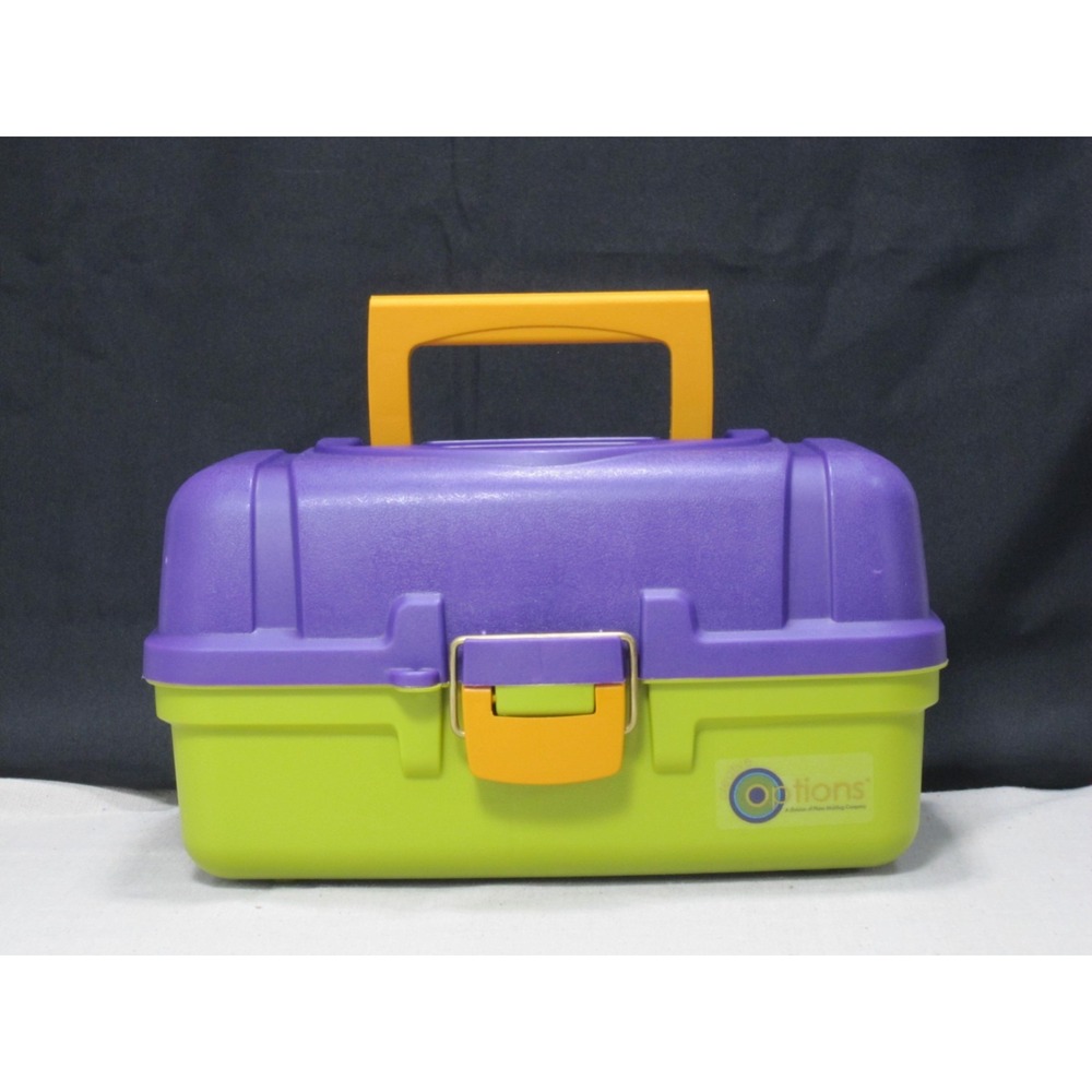 Creative Options 2-Tray Craft Box Storage Latched Organizer Plano 6102-86 New